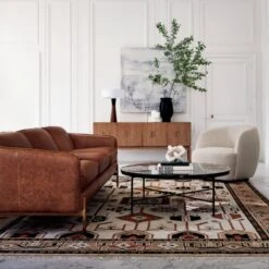 Irwin Black Marble Coffee Table Model 8713 -Optimal Furniture Store HoxtonSaddleLeatherSofaAG21 1x1