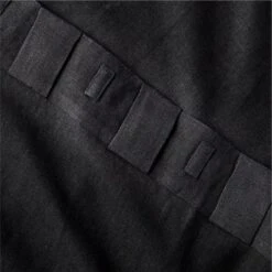 Heavyweight Black Linen Window Curtain Panel 48''x84'' -Optimal Furniture Store HvywtBlkLnn96CurtainPnlAV3SHS23