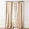 Heavyweight Natural Linen Window Curtain Panel 48''x84''
