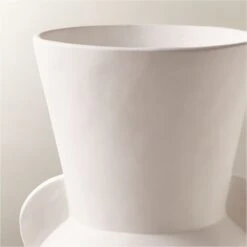 Hydra White Terracotta Vase -Optimal Furniture Store HydraWhiteVaseAVSHF23