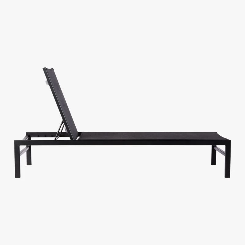 Idle Black Outdoor Sun Lounger 4 Idle Black Outdoor Sun Lounger - Image 4
