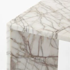 Ilise White Marble Outdoor Side Table -Optimal Furniture Store IliseSideTableAVSSS23