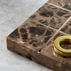 Indah Brown Marble Tic-Tac-Toe -Optimal Furniture Store IndahBrnMarbleTicTacToeHAVSHF22