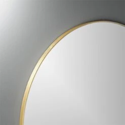 Infinity Brass Round Wall Mirror 36" -Optimal Furniture Store InfinityRndMirror36inBrassROS20