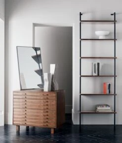 Infinity Black Rectangular Wall Mirror 24"x36" -Optimal Furniture Store InlineBrassFilingCabinetJN20 2