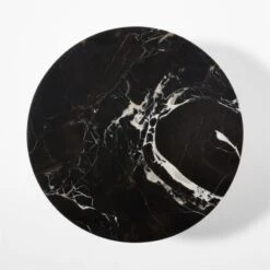 Irwin Black Marble Side Table -Optimal Furniture Store IrwinBlkMrblSideTableTOPSSF21