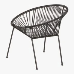 Ixtapa Black Outdoor Chair -Optimal Furniture Store IxtapaChairBlack3QBS20