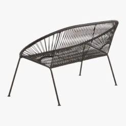 Ixtapa Black Outdoor Loveseat -Optimal Furniture Store IxtapaLoveseatBlack3QBS20