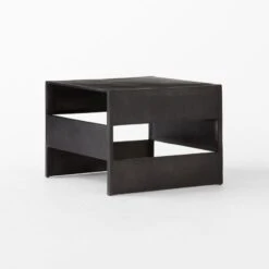 Jalousie Square Black Cast Aluminum Side Table 7 Jalousie Square Black Cast Aluminum Side Table -Optimal Furniture Store JalouiseSqSideTable3QSSF23