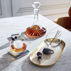 Dial Hand Cut Decanter -Optimal Furniture Store JaxLeatherBarTrayAG20 1x1 1