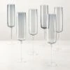 Juliet Midnight Blue Champagne Flute Set Of 6