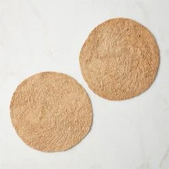 June Round Woven Placemat -Optimal Furniture Store JuneRoundNatPlacementAV2SHS22