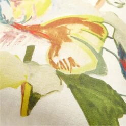 Jungle Floral Linen Throw Pillow With Down Alternative Insert 23'' -Optimal Furniture Store JungleFloralPillow23inAVSSS23