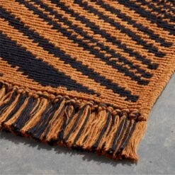 Onca Tawny And Black Bath Runner Rug 24"x60" -Optimal Furniture Store KDOncaTwnyNBlkBathRunnerAVSHF21