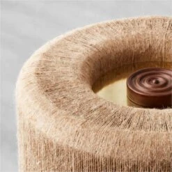 Ramble Tall Dark Brown Ceramic Table Lamp With Jute Shade 6 Ramble Tall Dark Brown Ceramic Table Lamp With Jute Shade -Optimal Furniture Store KDRambleTableLampLrgAVSHF21