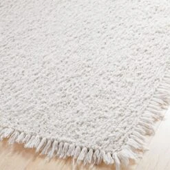 Eyelash Ivory Area Rug 5'x8' -Optimal Furniture Store KMEyelashIvoryRug8x10AVSHS21