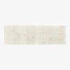 Kada Handknotted Viscose White Runner Rug 2.5'x8'