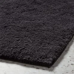 Kalani Organic Cotton Black Bath Runner Rug 24"x60" -Optimal Furniture Store KalaniBlackBathMatAVSHF23