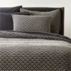 Kamet Organic Cotton Black Duvet Cover And Shams
