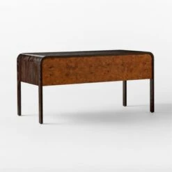 Kasen Burl Wood Executive Desk -Optimal Furniture Store KasenExecutiveDesk3QBSSS23