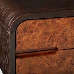 Kasen Burl Wood Executive Desk -Optimal Furniture Store KasenExecutiveDeskAVSSS23