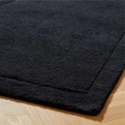 Kayamb Hand-Knotted Black New Zealand Wool Area Rug 5'x8' -Optimal Furniture Store KayambHdkdNZWlBkRug8x10AVSHS23