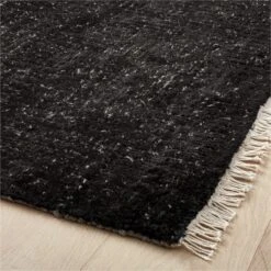 Keen Hand-Knotted Viscose Black Area Rug 5'x8' -Optimal Furniture Store KeenBlackViscoseRug8x10AVSHF21