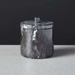 Keep It Neutral Marble Sugar Bowl With Lid