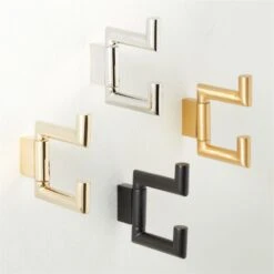 Kela Unlacquered Brass Swivel Hook -Optimal Furniture Store KelaSwivelHookGroupFHF22 3