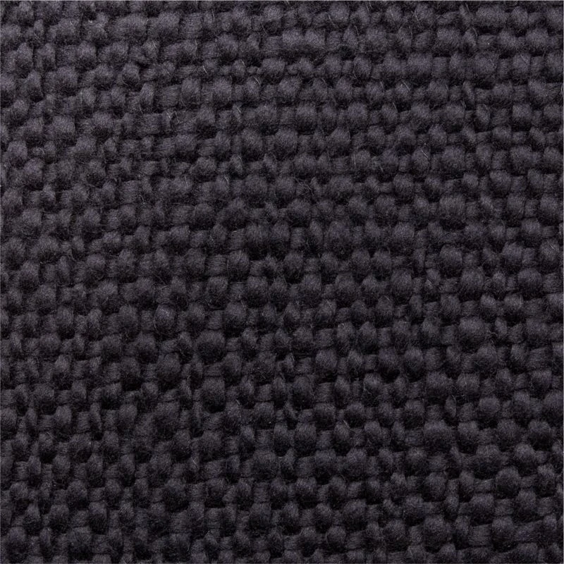 Kellan Basketweave Black Wool Throw Pillow With Down-Alternative Insert 26'' 3 Kellan Basketweave Black Wool Throw Pillow With Down-Alternative Insert 26'' - Image 3
