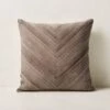 Kerro Woven Suede Throw Pillow With Down-Alternative Insert 18''