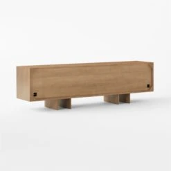 Kibo Steel And Oak Wood Media Console 83'' -Optimal Furniture Store KiboLargeMediaCredenza3QBSSF22