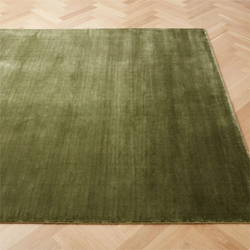 Kole Performance Nylon Olive Green Area Rug 5'x8' 2 Kole Performance Nylon Olive Green Area Rug 5'x8' - Image 2