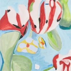 'La Courtine Floral' Framed Giclee Art Print 18"x24" -Optimal Furniture Store LaCourtineFloral18x24inAVSHS23