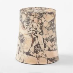 La Paloma Marble Outdoor Side Table 16 La Paloma Marble Outdoor Side Table -Optimal Furniture Store LaPalomaSideTableSOSSS23