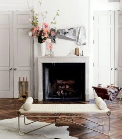 Firewood Tote -Optimal Furniture Store LaStrizzaLeatherBenchBolsterSP18