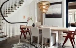 Landscape Live Edge White Washed Wood Dining Table -Optimal Furniture Store LandscapeDiningTableJN19