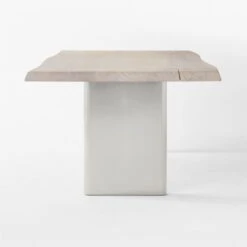 Landscape Live Edge White Washed Wood Dining Table -Optimal Furniture Store LandscapeLvEdgWtWhWdDnTbSDSSS22