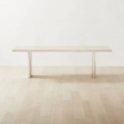 Landscape Live Edge White Washed Wood Dining Table