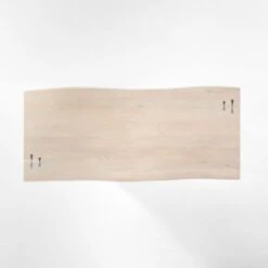 Landscape Live Edge White Washed Wood Dining Table -Optimal Furniture Store LandscapeLvEdgWtWhWdDnTbTOPSSS22