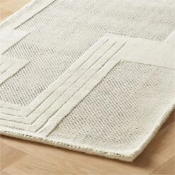 Larso Hand-Tufted Wool-Blend White Runner Rug 2.5'x8' -Optimal Furniture Store LarsoTftdIvryRunner2p5x8ROS23