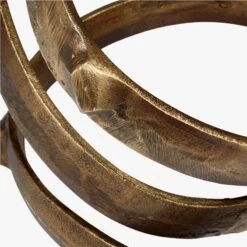 Lasso Brass Spiral Sculpture -Optimal Furniture Store LassoBrassSpiralObjectAVS20