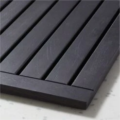 Lateral Black Teak Bath Mat 21.75"x32" 5 Lateral Black Teak Bath Mat 21.75"x32" -Optimal Furniture Store LateralBkTkBthmt21p75x23AVSHF21