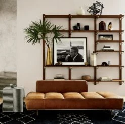 Walnut Modular Single Shelf 39.5" -Optimal Furniture Store LawndaleDaybedJL18