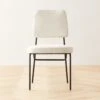 Laze White Upholstered Dining Chair