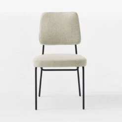 Laze White Upholstered Dining Chair -Optimal Furniture Store LazeMtlFrmIvoryDnngChrSOSSS23