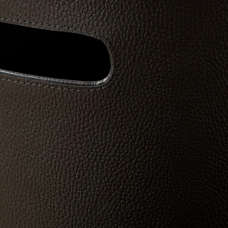 Black Leather Laundry Hamper 3 Black Leather Laundry Hamper - Image 3