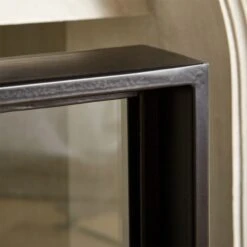 Ledge Glass Fireplace Screen -Optimal Furniture Store LedgeGlssFirePlaceScreenAVSHF20