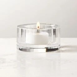 Lena Crystal Tealight Candle Holder Small -Optimal Furniture Store LenaCrystalTltHolderSmROS23