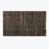Leno Black And Natural Handwoven Jute Area Rug 5'x8'